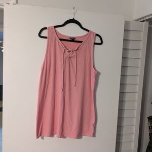 Torrid Pink Ribbed Tank Top Size 2 (18/20)